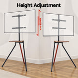 Artiss TV Stand Wooden Tray 24-55" Swivel Height Adjustable