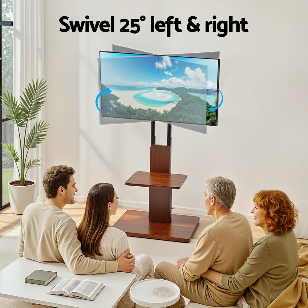 TV Units: Artiss TV Stand 32-70" Wooden Tray Swivel Height Adjustable