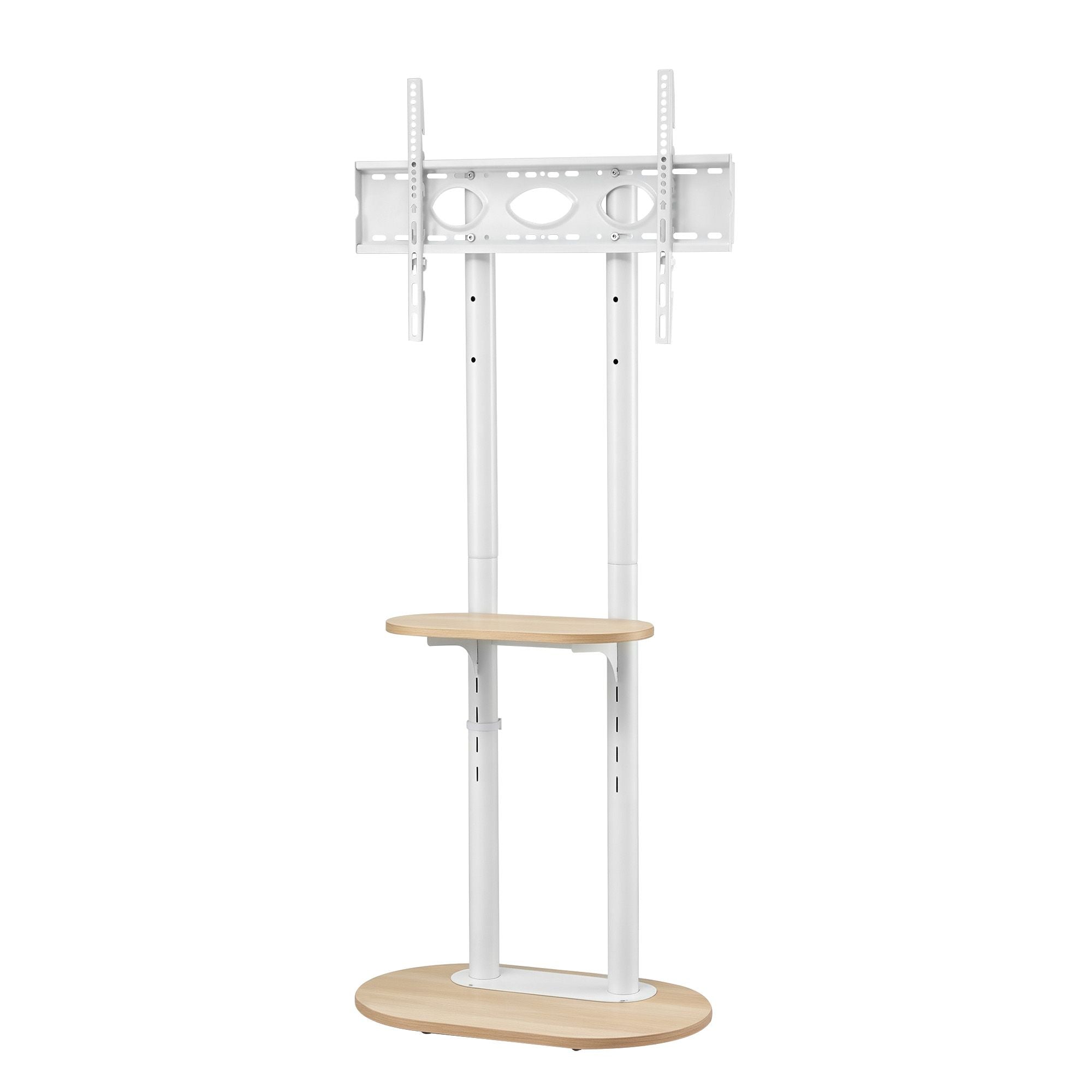 Artiss Mobile TV Floor Stand 40-75" Bracket Universal Adjustable Shelves Wheels