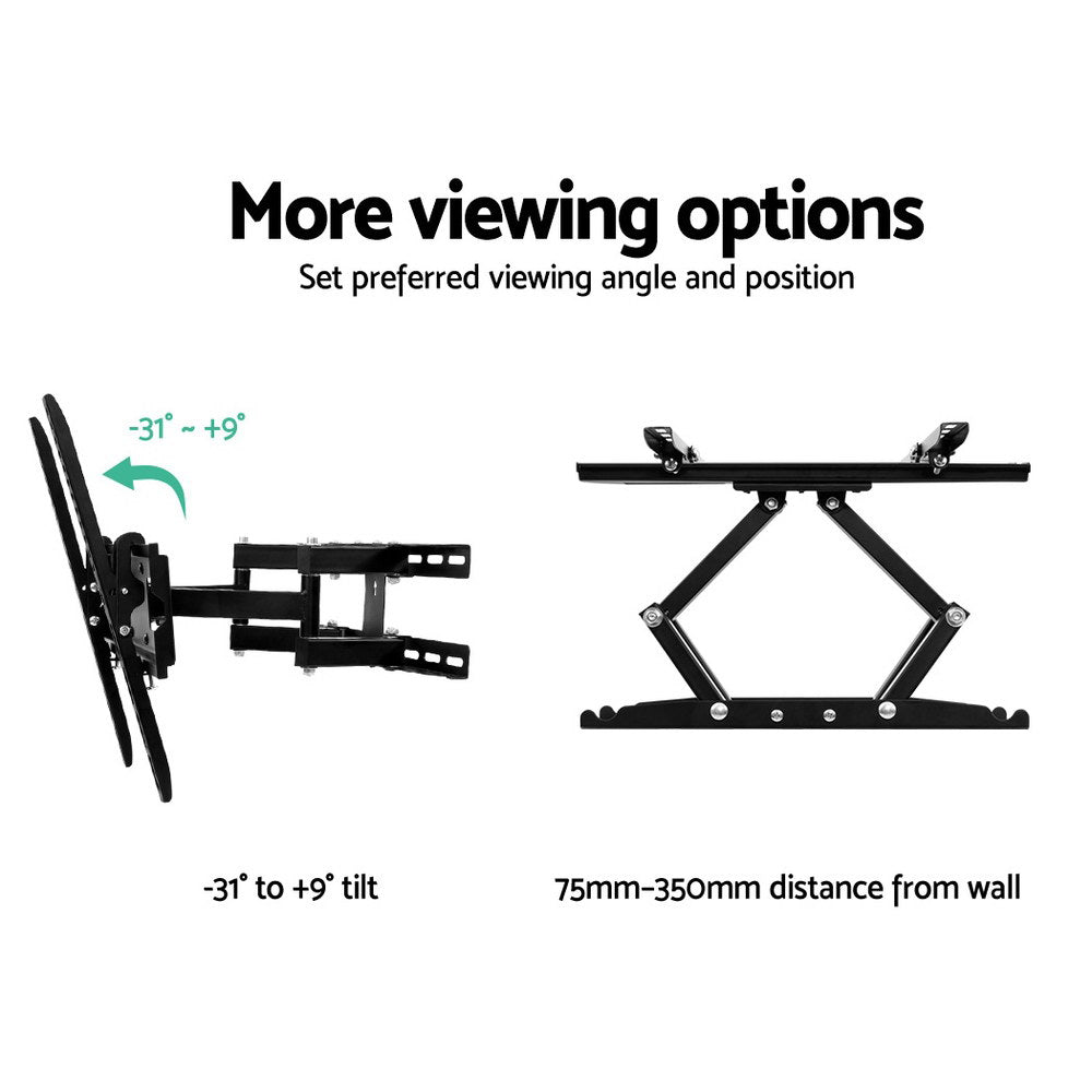 TVs & Accessories: Artiss TV Wall Mount Bracket for 23"-55" LED LCD Full Motion Dual Strong Arms