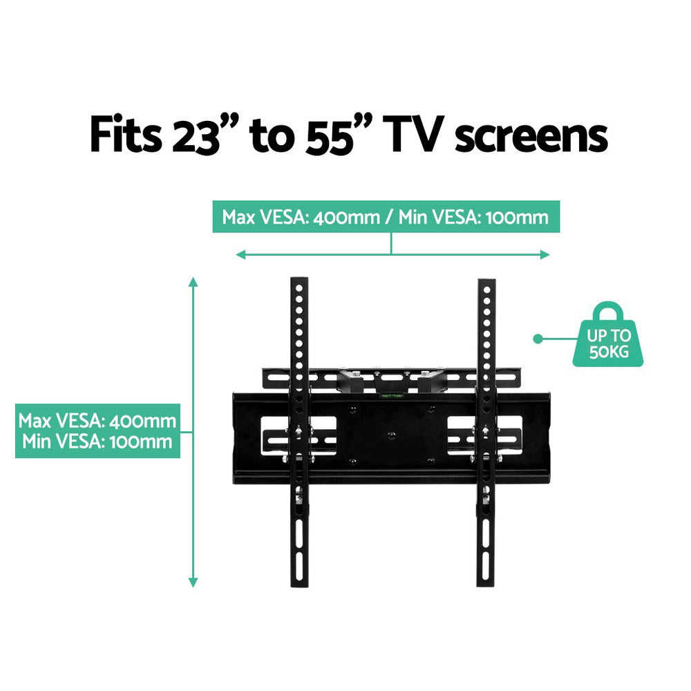 TVs & Accessories: Artiss TV Wall Mount Bracket for 23"-55" LED LCD Full Motion Dual Strong Arms