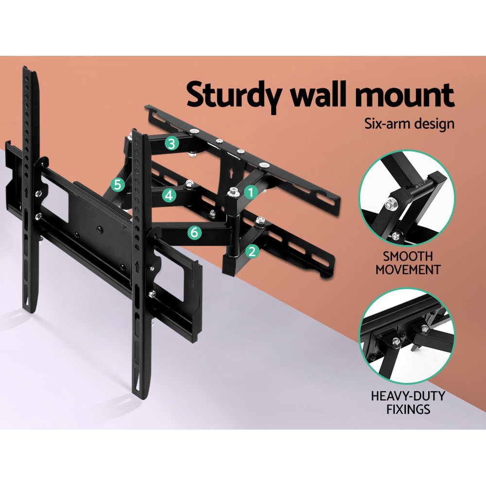TVs & Accessories: Artiss TV Wall Mount Bracket for 23"-55" LED LCD Full Motion Dual Strong Arms