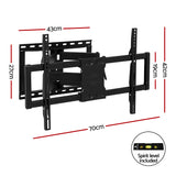 TVs & Accessories: Artiss TV Wall Mount Bracket for 37" - 85" TVs Swivel Tilt Extendable Full Motion