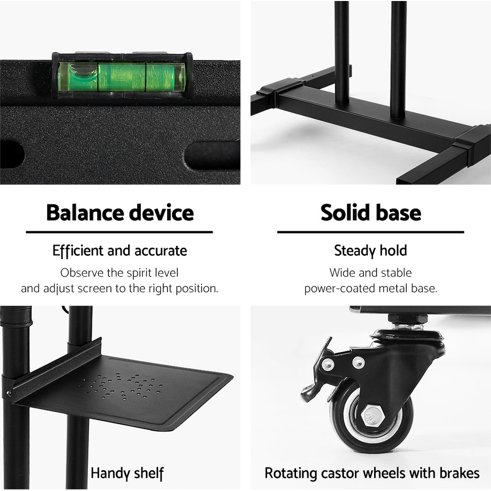 TV Units: Artiss Mobile TV Stand for 23"-65" TVs Mount Bracket Portable Solid Trolley Cart