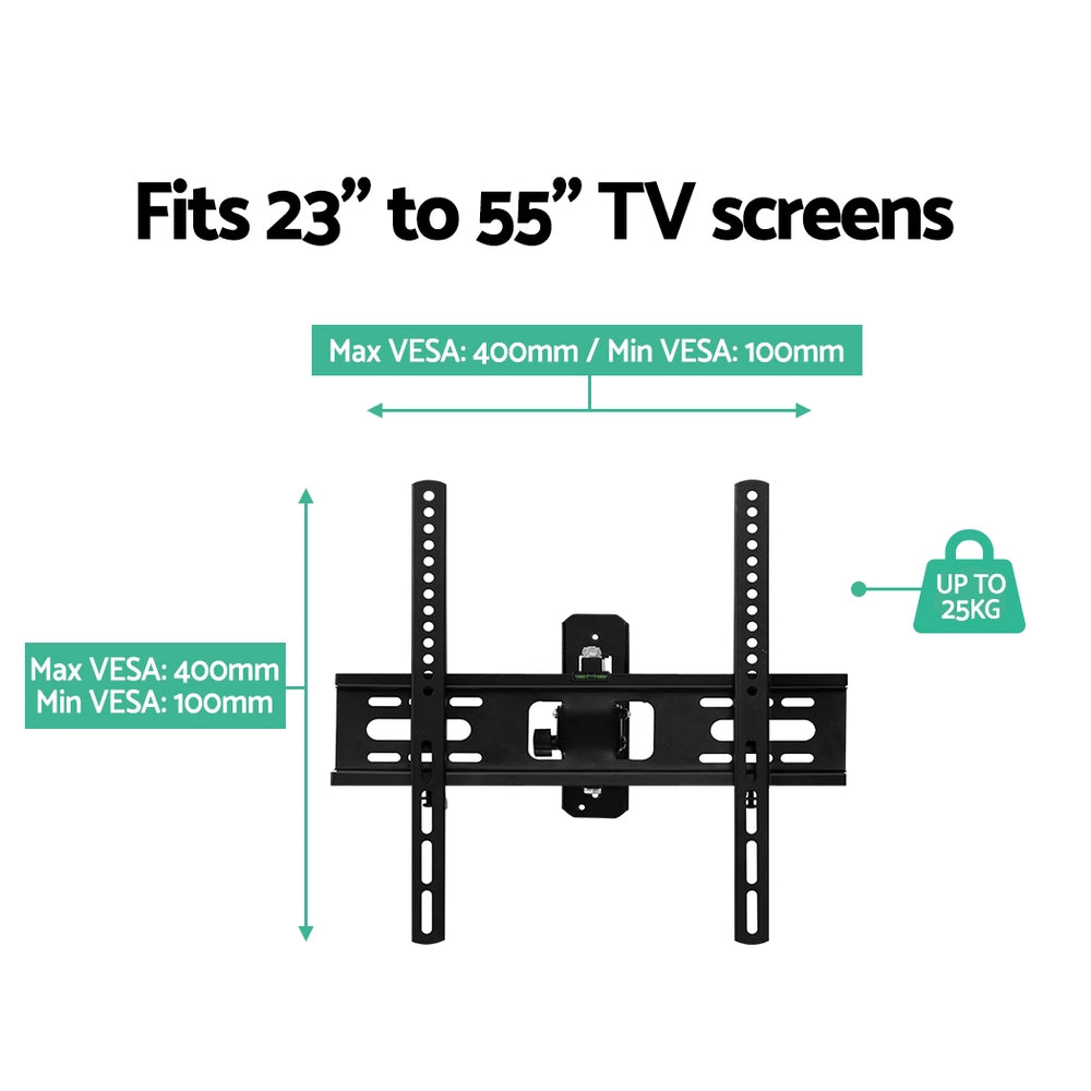 TVs & Accessories: Artiss TV Wall Mount Bracket for 23"-55" LED LCD TVs Full Motion Strong Arms