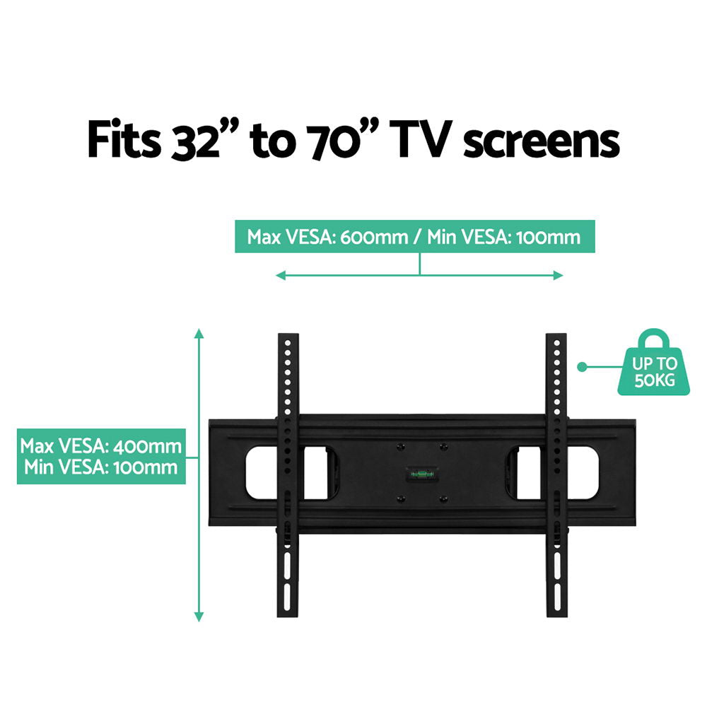TVs & Accessories: Artiss TV Wall Mount Bracket for 32"-70" LED LCD TVs Full Motion Strong Arms