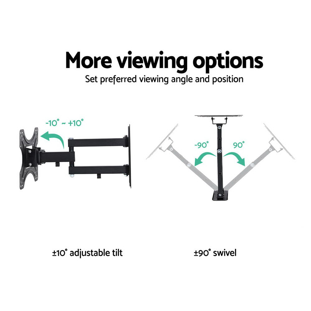 TVs & Accessories: Artiss TV Wall Mount Bracket for 17"-42" LED LCD TVs Full Motion Strong Arms