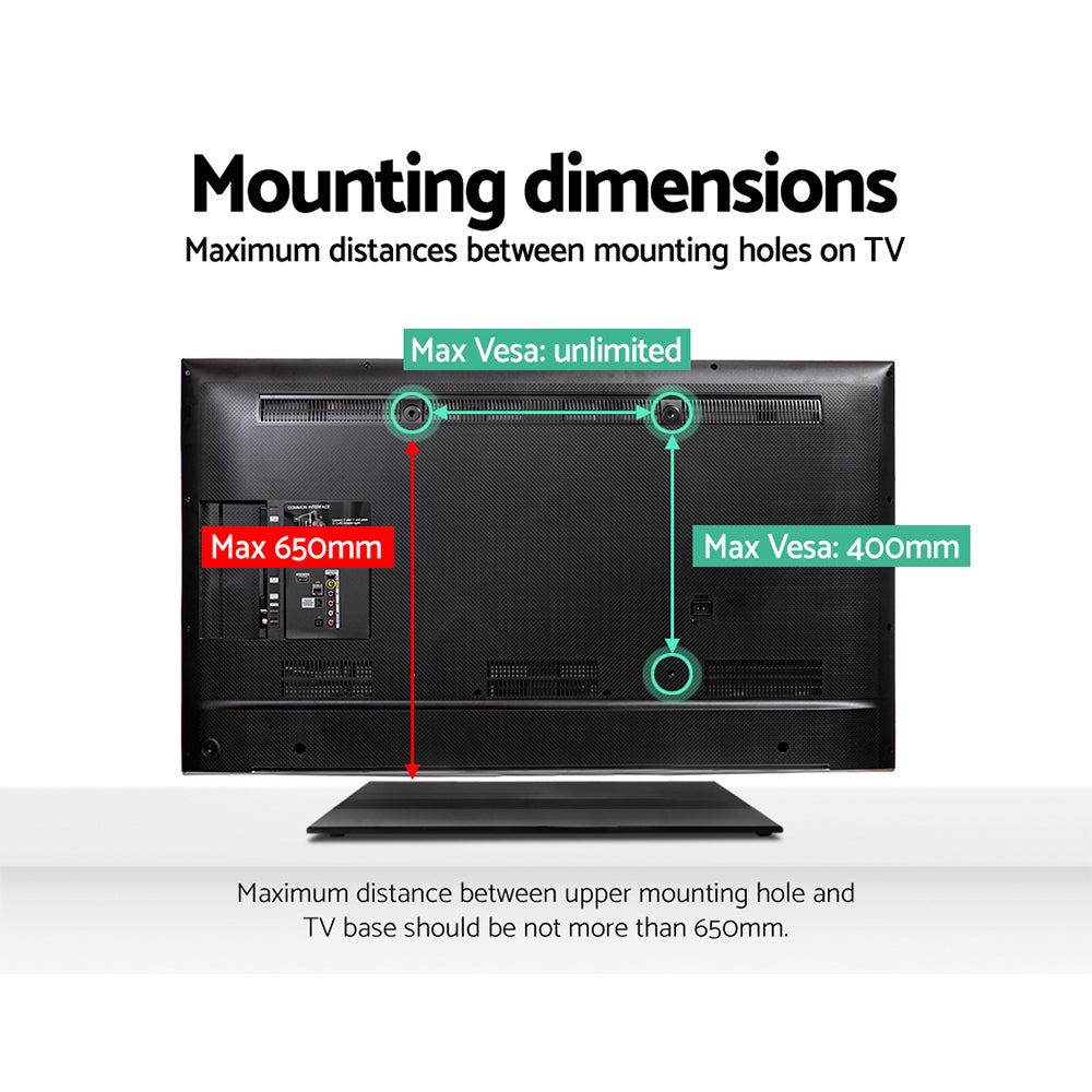 TV Units: Artiss TV Stand Mount Bracket for 32"-65" Universal Pedestal Tabletop Desktop