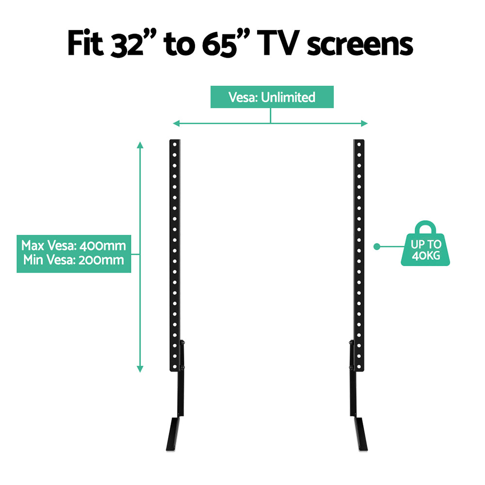 TV Units: Artiss TV Stand Mount Bracket for 32"-65" Universal Pedestal Tabletop Desktop