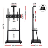 TV Units: Artiss TV Stand 32-70" Universal Mobile Adjustable Height TV Stand with Wheels