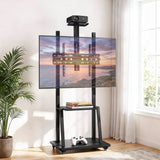 TV Units: Artiss TV Stand 32-70" Universal Mobile Adjustable Height TV Stand with Wheels