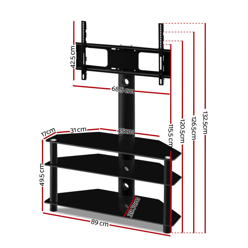 TV Units: Artiss TV Stand Mount Bracket for 32"-60" LED LCD 3 Tiers Storage Floor Shelf