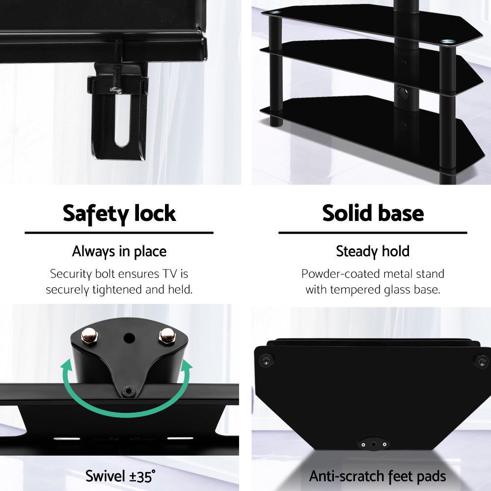 TV Units: Artiss TV Stand Mount Bracket for 32"-60" LED LCD 3 Tiers Storage Floor Shelf