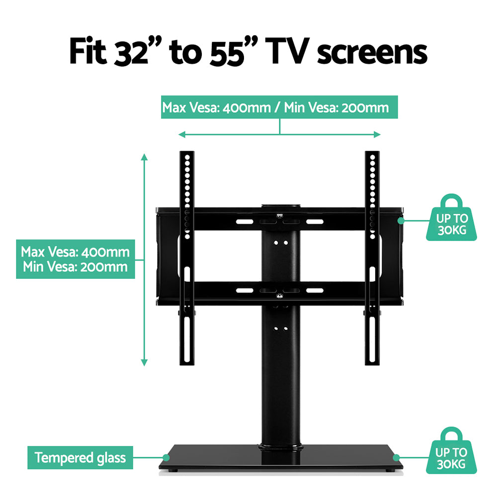 TVs & Accessories: Artiss TV Stand Mount Bracket for 32"-55" LED LCD Swivel Tabletop Desktop Plasma