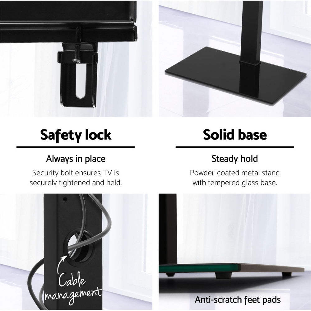 TV Units: Artiss TV Stand Mount Bracket for 32"-70" LED LCD Glass Storage Floor Shelf