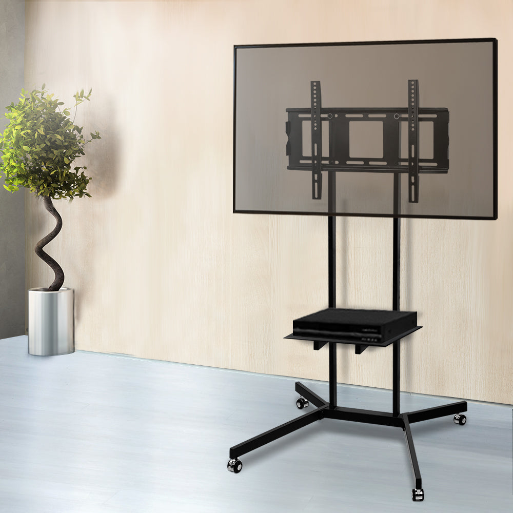TV Units: Artiss Mobile TV Stand for 32"-65" TVs Mount Bracket Portable Shelf Trolley Cart