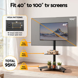 TV Units: Artiss 40-100" TV Stand Mount Bracket Universal Adjustable Height with Wheels
