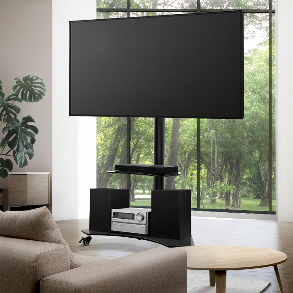 TV Units: Artiss Mobile TV Stand for 32"-70" TVs Mount Bracket Portable Solid Trolley Cart