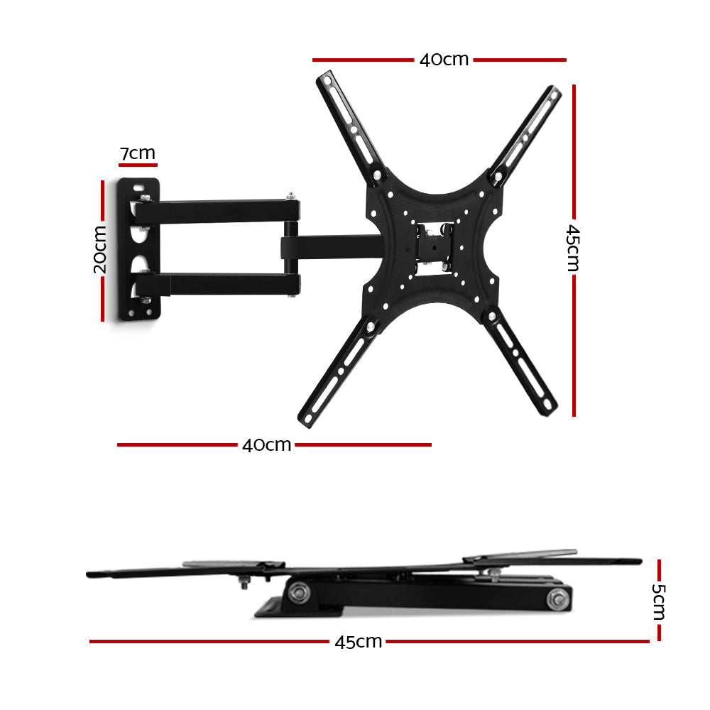 TVs & Accessories: Artiss TV Wall Mount Bracket for 24"-50" LED LCD TVs Full Motion Strong Arms