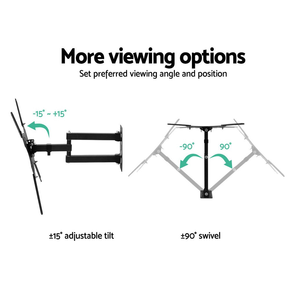 TVs & Accessories: Artiss TV Wall Mount Bracket for 24"-50" LED LCD TVs Full Motion Strong Arms