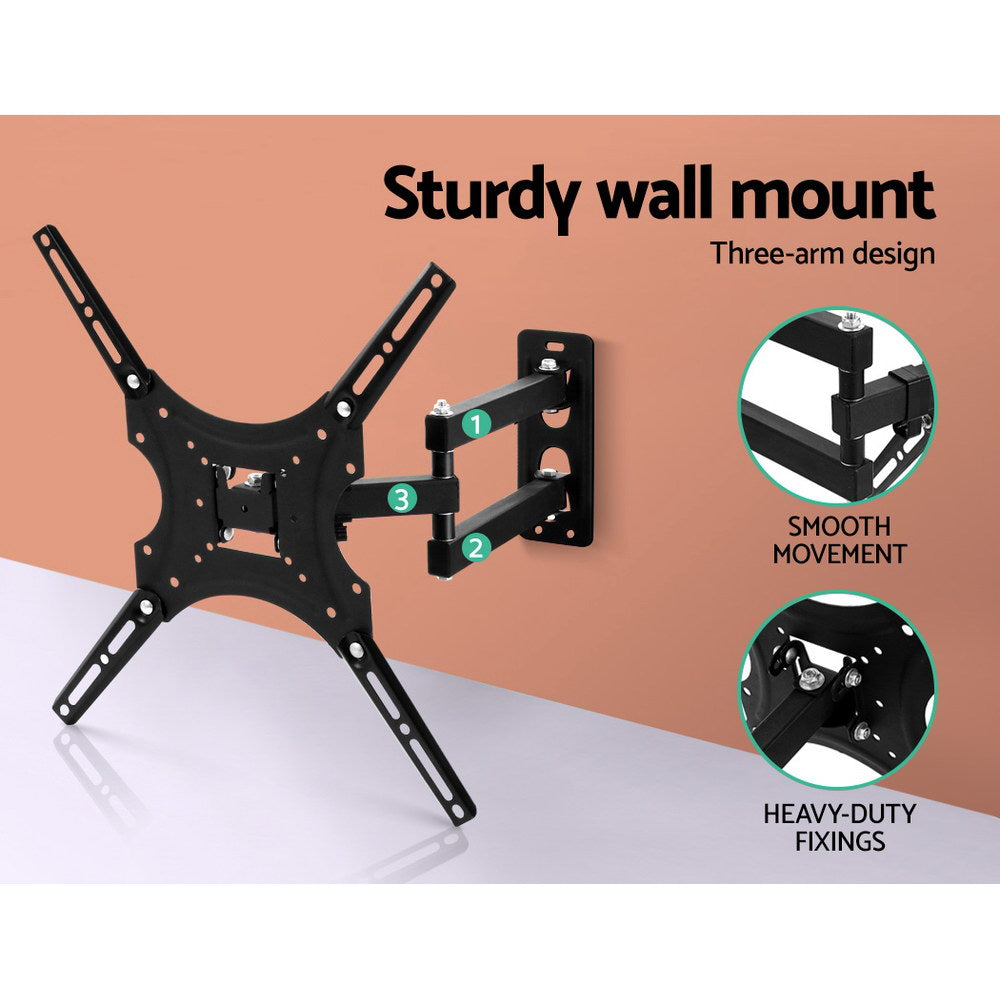 TVs & Accessories: Artiss TV Wall Mount Bracket for 24"-50" LED LCD TVs Full Motion Strong Arms