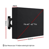 TVs & Accessories: Artiss 40-43 Inch TV Cover Waterproof Outdoor Patio Flat Television Protector