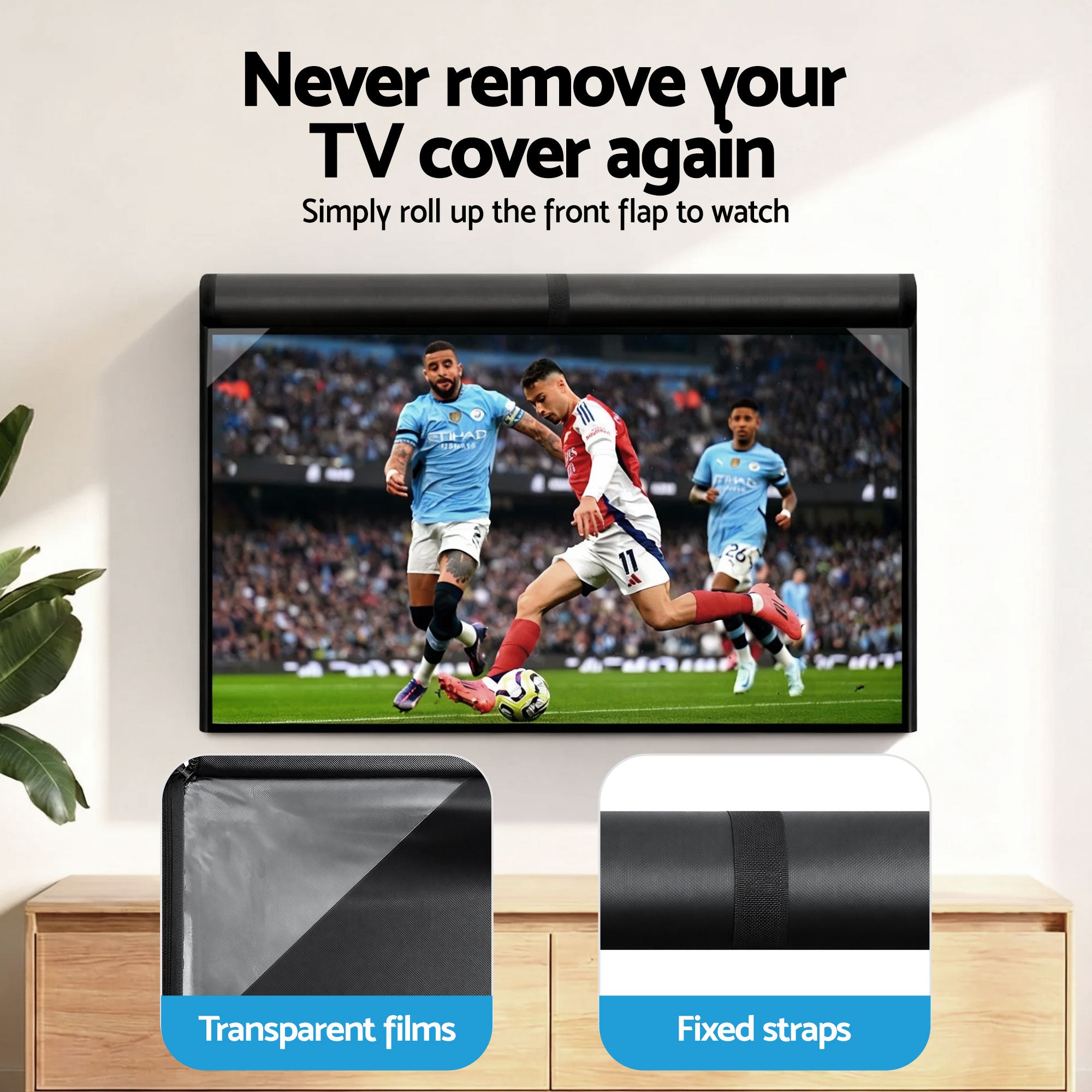TVs & Accessories: Artiss 40-43 Inch TV Cover Waterproof Outdoor Patio Flat Television Protector