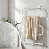 Towel Racks & Holders: Devanti Heated Towel Rail Freestanding Wall Mounted S-Shape Electric Warmer Rack