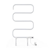 Towel Racks & Holders: Devanti Heated Towel Rail Freestanding Wall Mounted S-Shape Electric Warmer Rack
