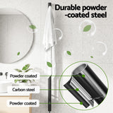 Towel Racks & Holders: Devanti Heated Towel Rail with Timer Vertical Electric Heater Warmer Rack Black