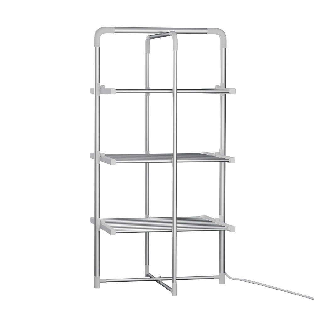 Drying Racks & Hangers: Devanti Electric Heated Towel Rail Rack 30 Bars Foldable Clothes Dry Warmer