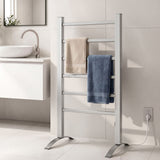 Drying Racks & Hangers: Devanti Electric Heated Towel Rail Rack 6 Bars Freestanding Clothes Dry Warmer