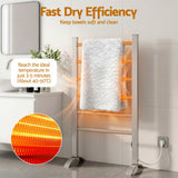 Drying Racks & Hangers: Devanti Electric Heated Towel Rail Rack 6 Bars Freestanding Clothes Dry Warmer