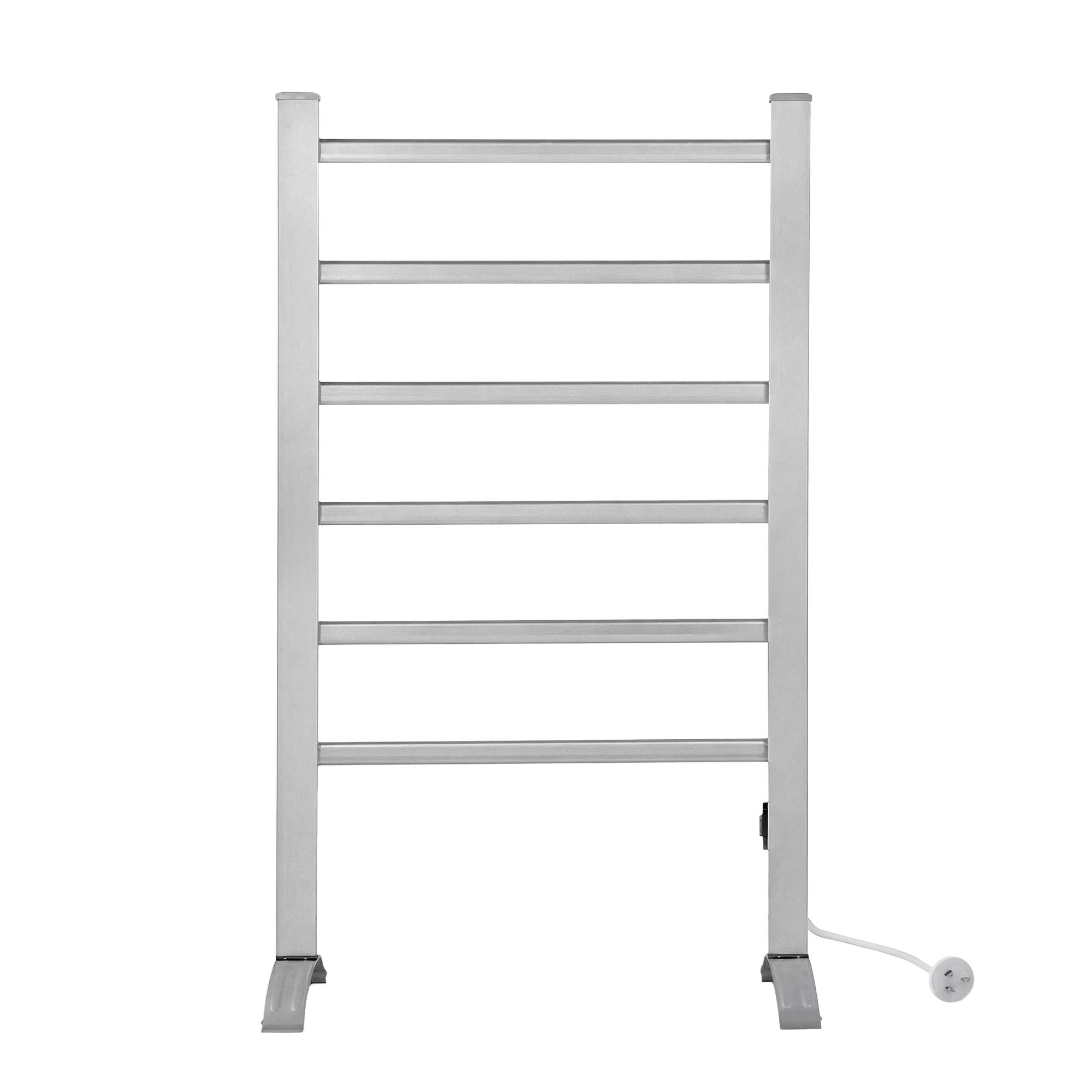 Drying Racks & Hangers: Devanti Electric Heated Towel Rail Rack 6 Bars Freestanding Clothes Dry Warmer