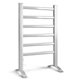 Drying Racks & Hangers: Devanti Electric Heated Towel Rail Rack 6 Bars Freestanding Clothes Dry Warmer