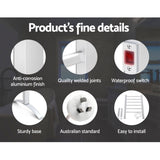 Drying Racks & Hangers: Devanti Electric Heated Towel Rail Rack 6 Bars Freestanding Clothes Dry Warmer