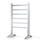 Drying Racks & Hangers: Devanti Electric Heated Towel Rail Rack 6 Bars with Timer Clothes Dry Warmer