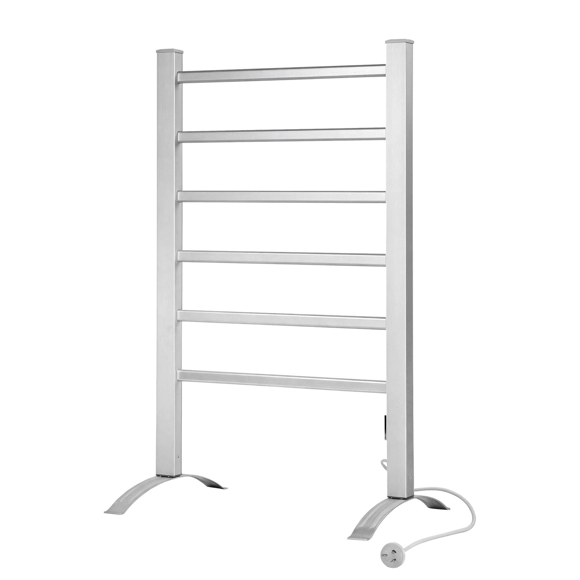 Drying Racks & Hangers: Devanti Electric Heated Towel Rail Rack 6 Bars with Timer Clothes Dry Warmer