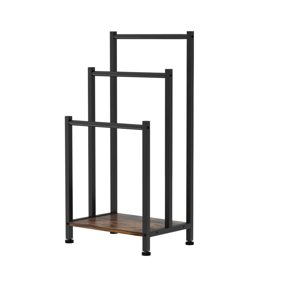 Towel Racks & Holders: 3 Tier Towel Rack Rail Freestanding Holder Bathroom Organizer Laundry Drying Bar