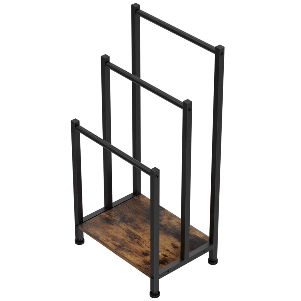 Towel Racks & Holders: 3 Tier Towel Rack Rail Freestanding Holder Bathroom Organizer Laundry Drying Bar