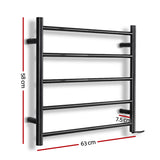 Drying Racks & Hangers: Devanti Electric Heated Towel Rail Rack 5 Bars Wall Mounted Clothes Dry Warmer