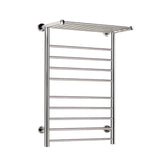 98765-Devanti Electric Heated Towel Rail Rack 14 Bars Wall Mounted Clothes Dry Warmer