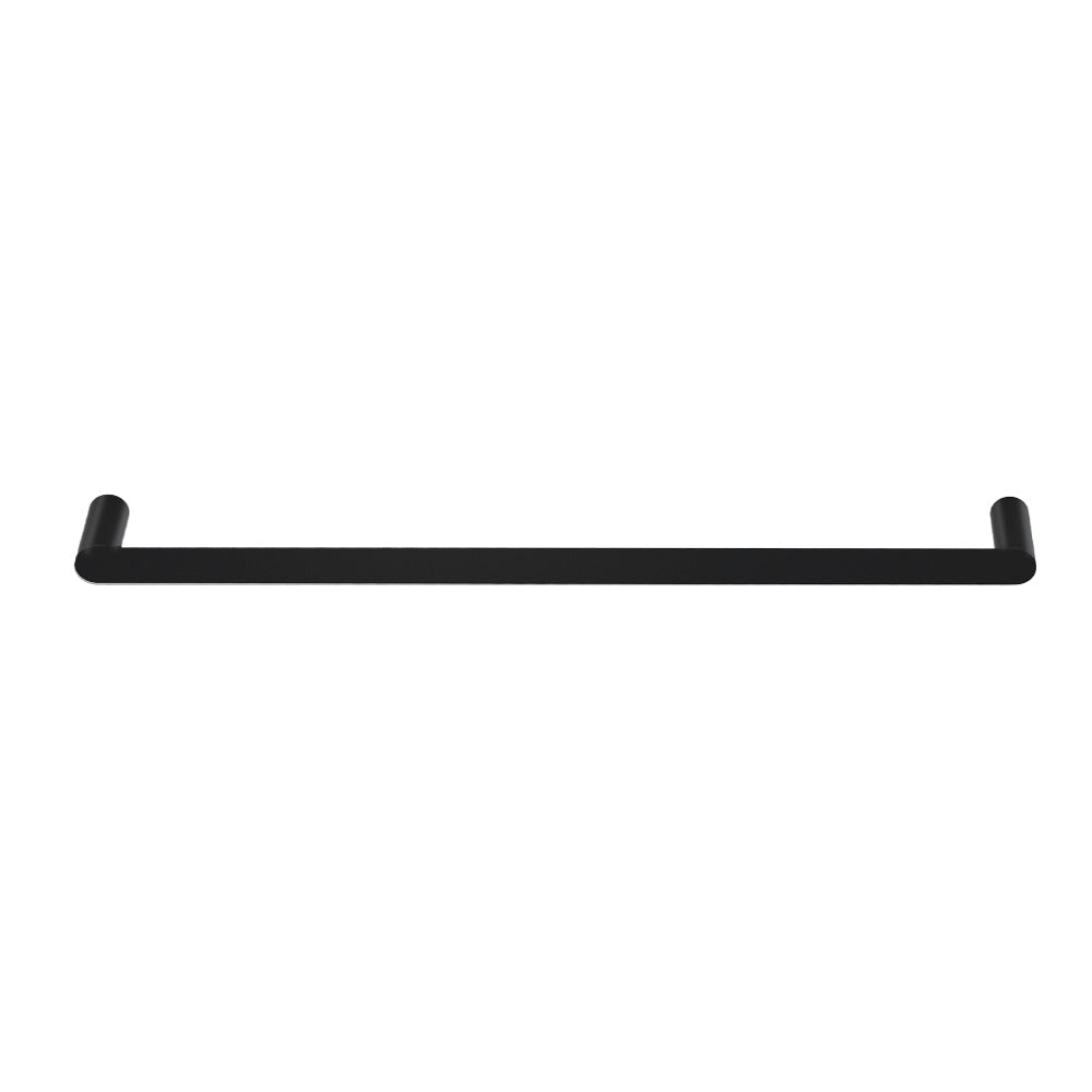 Towel Racks & Holders: Towel Rail Rack Holder Single 600mm Wall Mounted Stainless Steel Black
