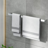 Towel Racks & Holders: Towel Rail Rack Holder Single 600mm Wall Mounted Stainless Steel Silver