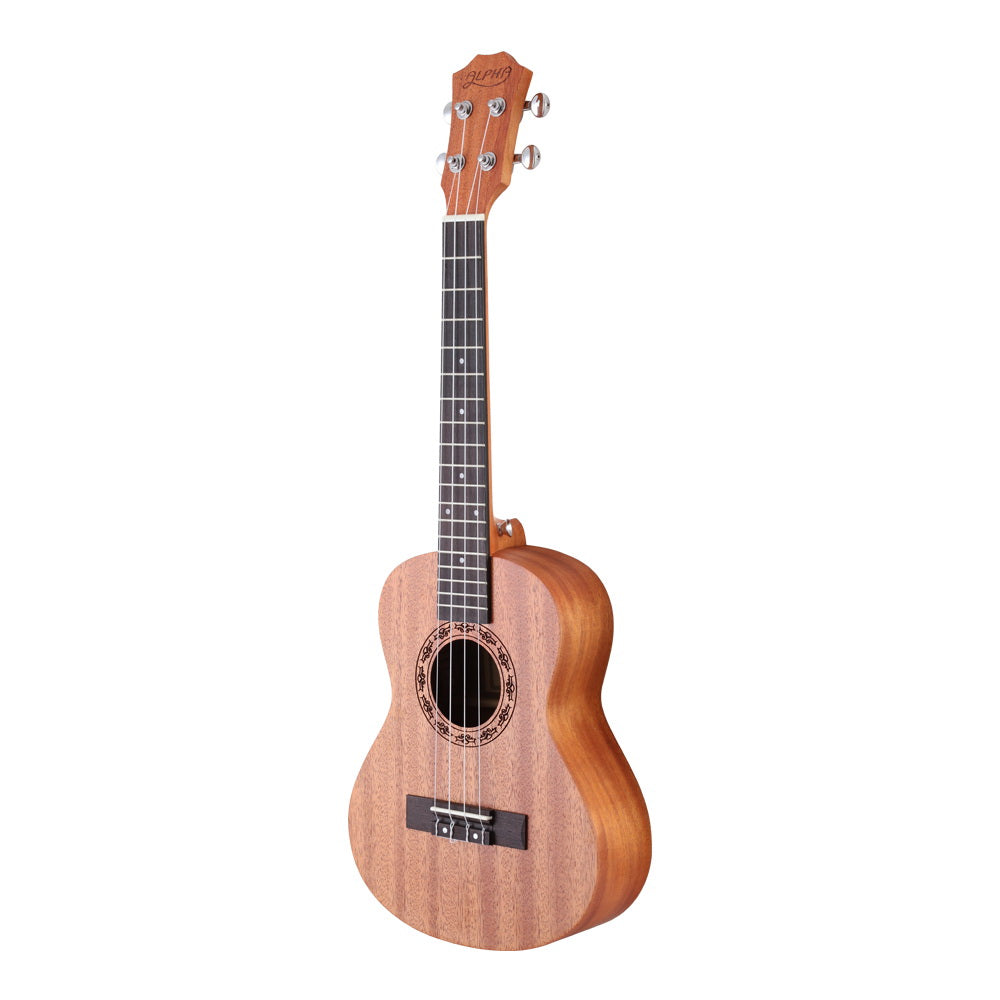Guitars: Alpha 23" Ukulele Natural Mahogany Concert Beginner Gift w/ Carry Bag
