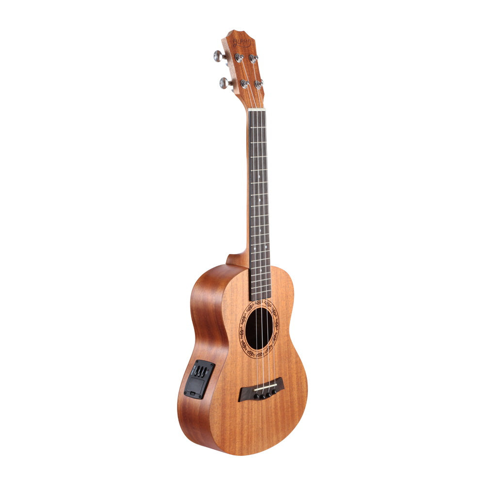 Guitars: Alpha 26" Ukulele Equaliser Natural Mahogany Tenor Beginner Gift w/ Bag