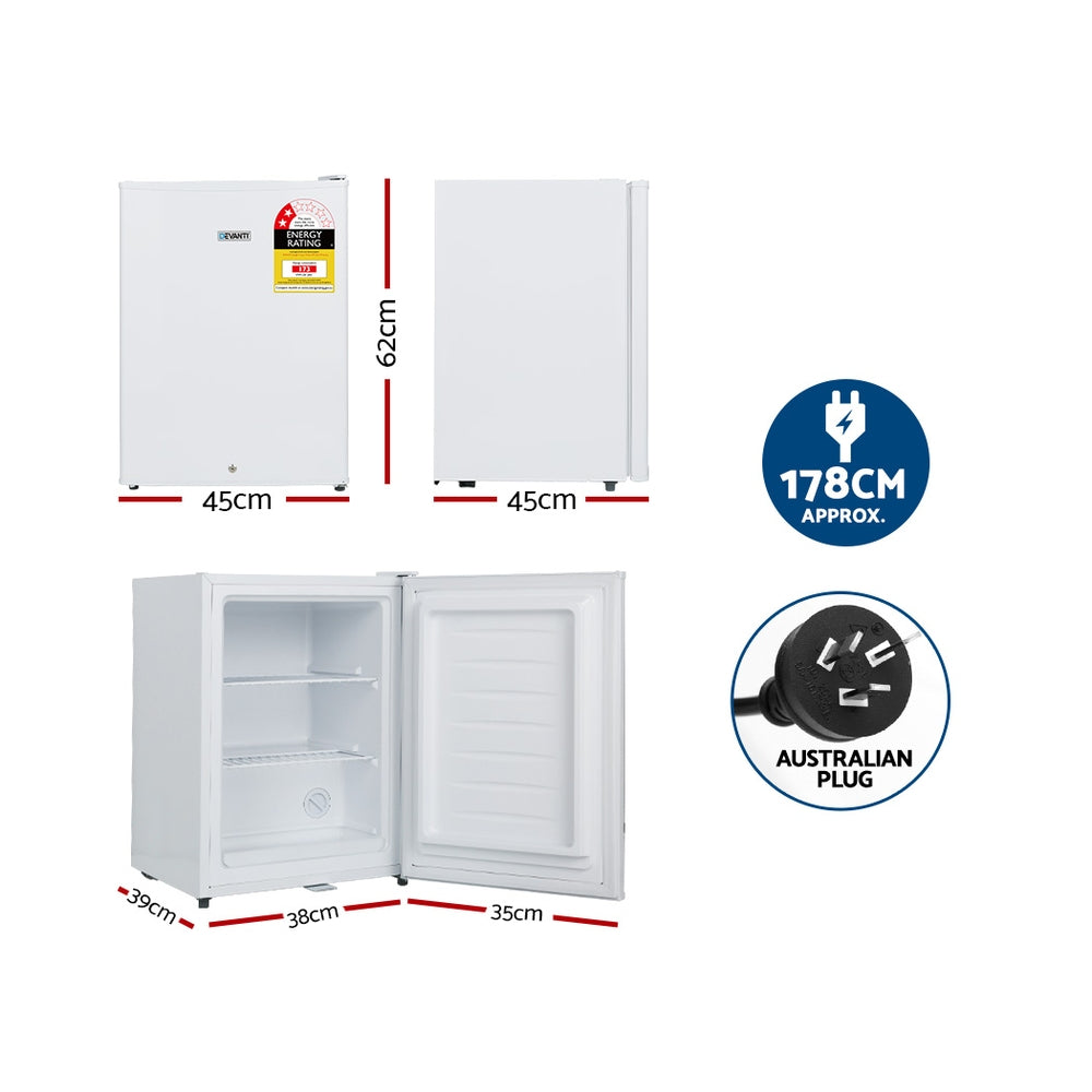 Camping Appliances: Devanti 42L Upright Freezer Fridge White