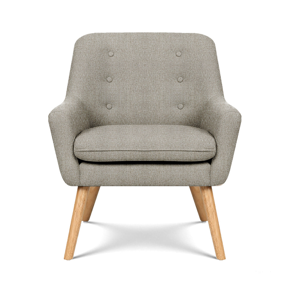 Arm Chairs & Recliners: Artiss 2X Armchair Lounge Chair Accent Tub Chair Beige ANNE