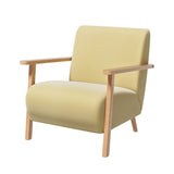 Arm Chairs & Recliners: Artiss Armchair Velvet Yellow Olie