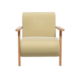 Arm Chairs & Recliners: Artiss Armchair Velvet Yellow Olie